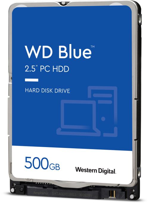 Hard disk notebook WD Blue, 500GB, SATA-III, 5400 RPM, cache 128MB, 7 mm