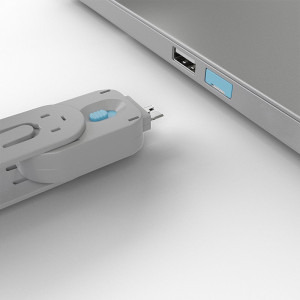 LINDY Cheie dispozitiv blocare port USB tip A, albastru