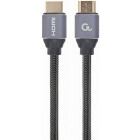 Cablu video Gembird HDMI Male - HDMI Male, v2.0, 7.5m, negru-gri