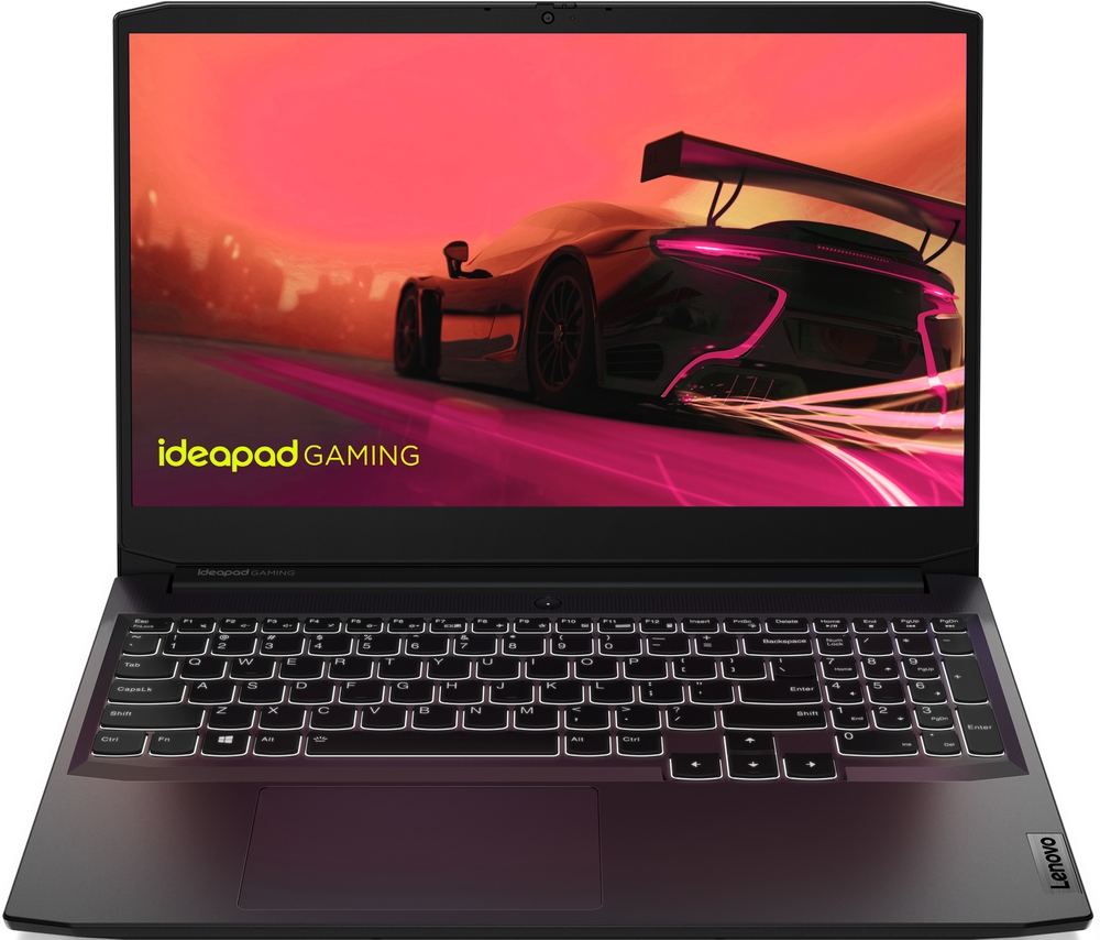 Laptop Lenovo Gaming 15.6'' IdeaPad 3 15ACH6, FHD IPS 144Hz, Procesor AMD Ryzen™ 5 5500H (8M Cache, up to 4.2 GHz), 8GB DDR4, 512GB SSD, GeForce RTX 2050 4GB, No OS, Shadow Black