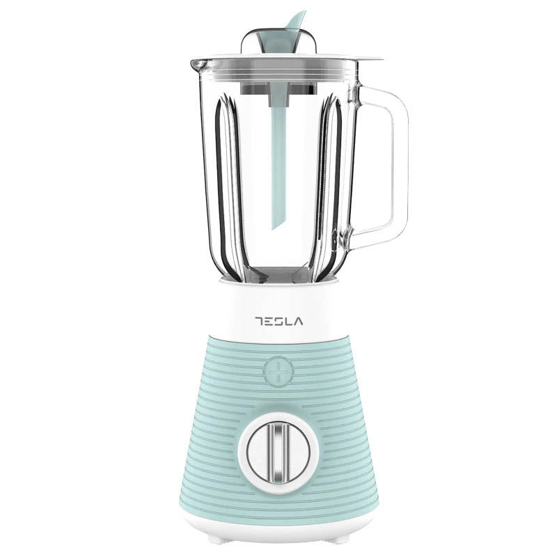 Tesla Blender Delight BL510BWS, 500W, 1.5L, 1 viteza+ functie Pulse, Albastru/Alb