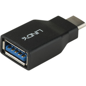 LINDY 1x USB 3.2 tip C Male - 1x USB 3.2 tip A Female, negru
