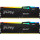 Memorie Kingston FURY Beast RGB 16GB DDR5 6000MHz CL30 Dual Channel Kit