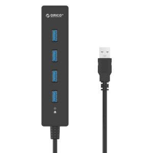Orico W8PH4-U3, 4x USB 3.0, Negru