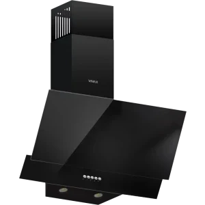 Hota VIVAX decorativa CHO‑60CSD115T GB, Putere de absorbtie 379 m3/h, Clasa C, 3 trepte de viteza, Iluminare LED, 60 cm, Negru