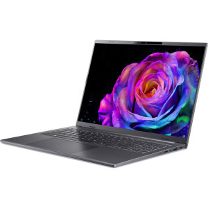 Acer 16'' Aspire 16 AI A16-61M, WUXGA+ OLED 120Hz, Procesor AMD Ryzen™ AI 5 340 (16M Cache, up to 4.80 GHz), 16GB LPDDR5X, 512GB SSD, AMD Radeon 840M, No OS, Steel Gray
