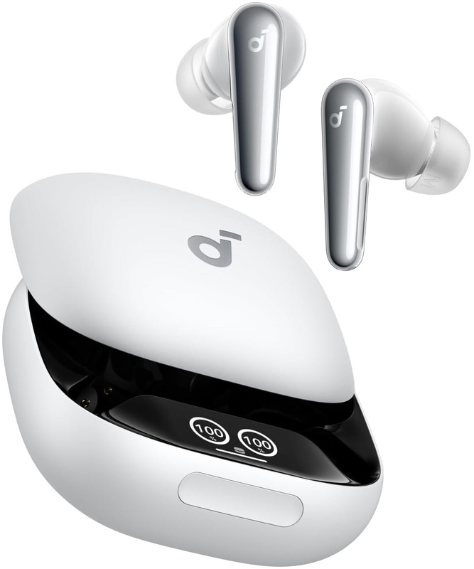 Casti Anker In-Ear, Soundcore Liberty 4 Pro, True Wireless, Noise Cancelling, Hi-Res, White
