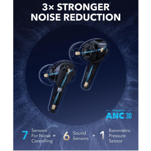 Anker In-Ear, Soundcore Liberty 4 Pro, True Wireless, Noise Cancelling, Hi-Res, Blue