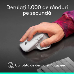 Logitech MX Master 4 pentru Mac White Silver