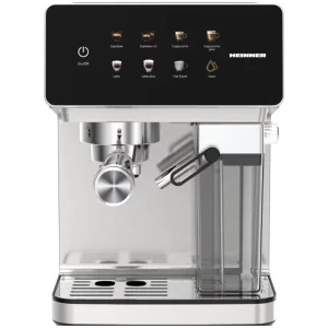 Espressor de cafea Heinner automat CreamyBlend HEM-LK20DMLK, 1350W, 20bar, 1.6L, Inox
