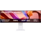 Monitor LED LG UltraWide 49U950A-W Curbat 49 inch DQHD IPS 5 ms 144 Hz USB-C HDR FreeSync Premium & G-Sync Compatible