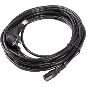 Lanberg Schuko Male - IEC320/C13 Female, 10m, negru