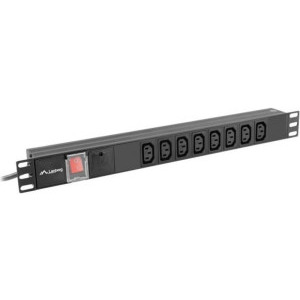 Lanberg PDU PDU-08I-0200-C20-BK 8x IEC C13, 2m, Black
