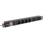 Accesoriu UPS Lanberg PDU PDU-04E04I-0200-BK 16A, 4x Type E, 4x IEC C13, 19", 1U, 2m, Black