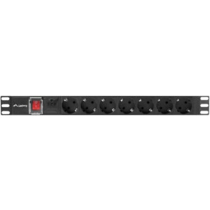 Lanberg PDU PDU-07F-0200-BK 7x SCHUKO, 2m, Black