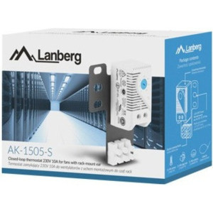 Lanberg AK-1505-S 2.5U, Thermostat, 19", ABS, Gri