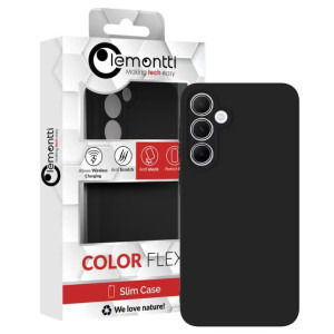 Lemontti Capac protectie spate Silicon Soft Black pentru Galaxy A55