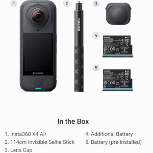 Insta360 X4 Air Graphite Black Starter Bundle