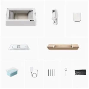 PetKit Litiera Smart pentru pisici PuroBot Crystal Duo Alb