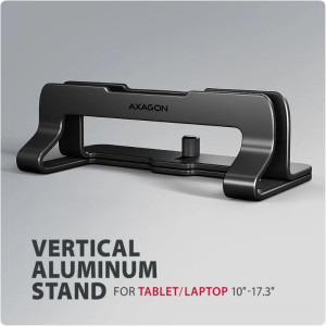 AXAGON STND-VB stand aluminiu, 10-17.3 inch, vertical, Black