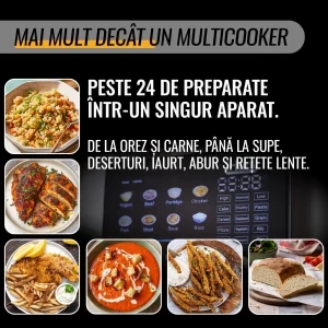 iHunt Multicooker Bro Ultra, 1300W, 8L, Argintiu/Negru