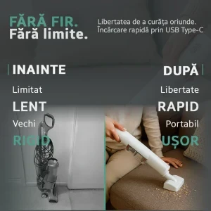 iHunt Bro Cleaner, de mana, 100W, 0.25L, Alb