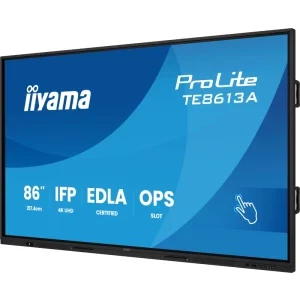 IIyama Smart ProLite TE8613A-B2AG Touchscreen 85.6 inch UHD IPS 8 ms 60 Hz USB-C