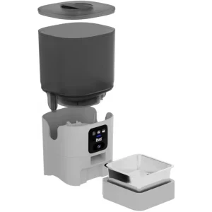 iHunt Dozator automat de hrana pentru animale Smart Pet Feeder Alb