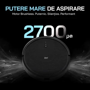 iHunt Bro Robo Clean V3, 2600 mAh, 2700Pa, 0.3L, Negru