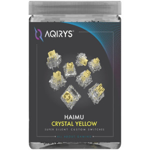 AQIRYS HaiMu Crystal Yellow Switches - 55 buc