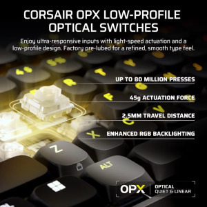 Corsair Vanguard 99 Air Wireless Black OPX Low Profile Switch Mecanica