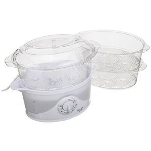 Adler Aparat de gatit cu aburi, Aparat de gatit cu abur AD633, 800W, 9L, Alb