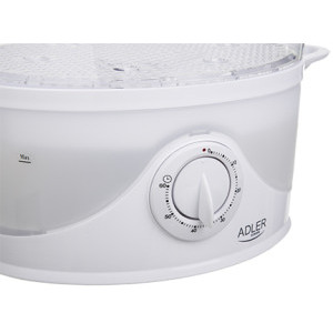 Adler Aparat de gatit cu aburi, Aparat de gatit cu abur AD633, 800W, 9L, Alb