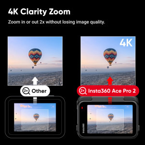 Insta360 Ace Pro 2 Midnight Black Xplorer Bundle (Slate Gray) Dual Battery
