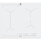 Plita incorporabila Electrolux EIV63440BW, Inductie, 4 zone de gatit, Bridge, Zona Infinte, OptiFix, Control touch, 60 cm, Sticla alba