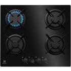 Plita incorporabila Electrolux EGT6242NVK, Gaz, 4 Arzatoare, 60 cm, Aprindere electrica integrata, Negru