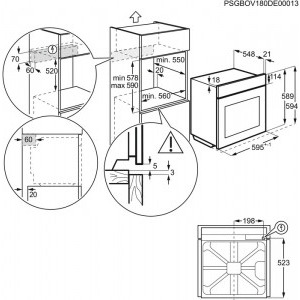 Electrolux EOF3C50TX, Electric, 72 L, Autocuratare catalitica, Timer, Grill, SurroundCook, Clasa A, Inox