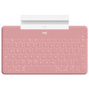 Logitech Tastatura Bluetooth Keys-To-Go, Layout UK, Blush Pink pentru iPad
