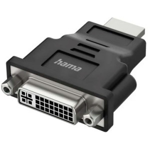 Adaptor Hama 1x HDMI Male - 1x DVI-D Dual Link Female, Negru