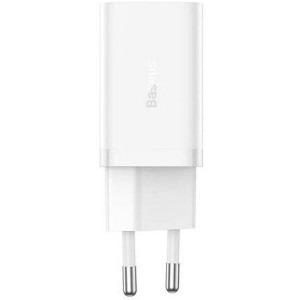 Baseus GaN5 Pro, 2x USB-C, Quick Charge 40W, White