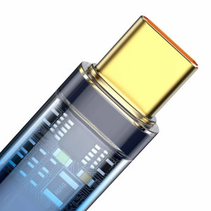 Baseus Explorer, USB Male la USB-C Male, 100W 1 m, Fast Charging, Blue