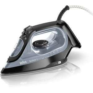 Braun Fier de calcat TexStyle 3 SI3055BK, 2400W, 45g/min, Negru