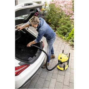 Karcher WD 3-18 S / Battery Set, cu sac, 17L, Galben/Negru