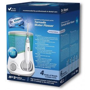 Dr. Mayer Irigator oral WT6000 Profesional, 1400 pulsatii/min., 10 trepte intensitate,  6 x capete irigator, presiune maxima: 6.1 atm,  600 ml capacitate rezervor apa