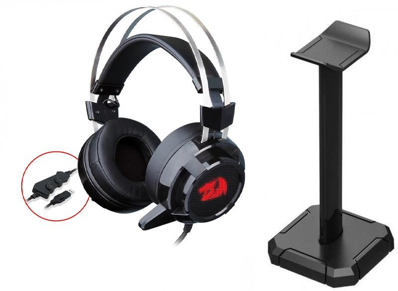 Casti Gaming Redragon Siren 2 cu stand Spectre