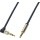 Cablu audio Logilink Jack 3.5 mm Male - Jack 3.5 mm Male, conector 90 grade, 0.5m, albastru