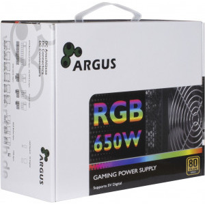 Inter-Tech Argus RGB-650W CM II, 80+ Gold, 650W