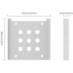 Orico adaptor HDD/SSD 2.5 inch la 3.5 inch AC325-1S Silver