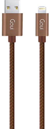 Cablu de date / adaptor Goui Fashion USB Male la Lightning Male, 1 m, Brown