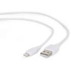 Cablu de date / adaptor Gembird USB-A Male la Lightning Male, 1 m, White